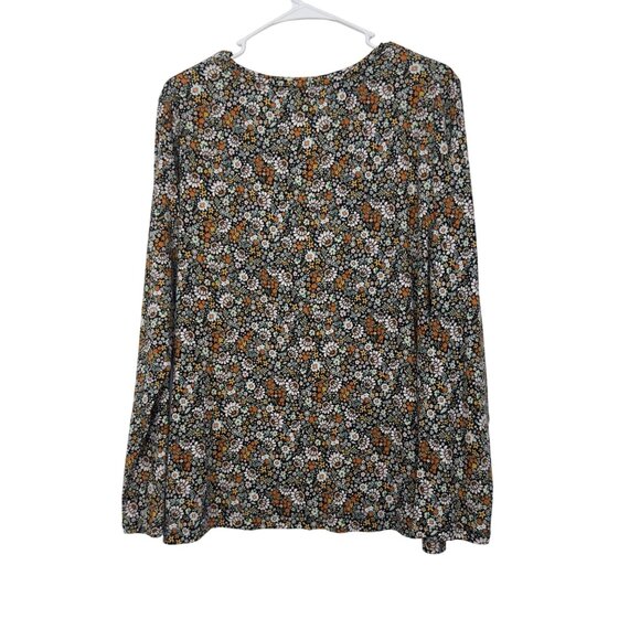 Croft & Barrow Women Floral Long Sleeve Cotton The Classic Tee Top Blouse SZ XXL - Picture 8 of 10
